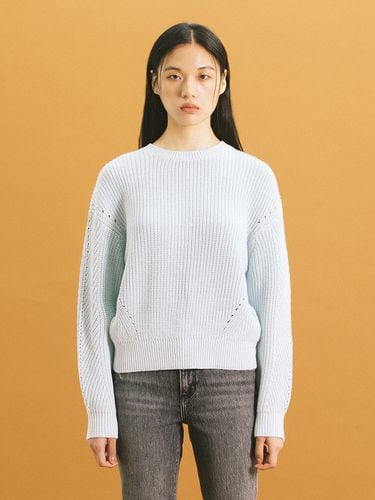 Pointell Ribbed Sweater _ Sky Blue - Wrangler - Modalova