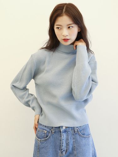 Women Standard Turtle-neck Knit Pullover [7color] - FANACULT - Modalova