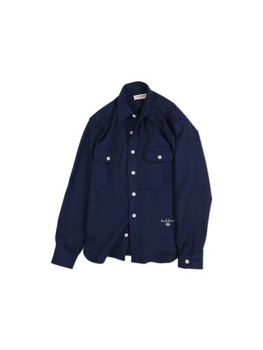 Toison Flannel Shirt _ Navy - SENTIBONES - Modalova