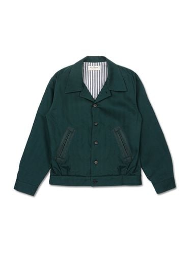 Retro Cotton Blouson Jacket _ Green - SENTIBONES - Modalova