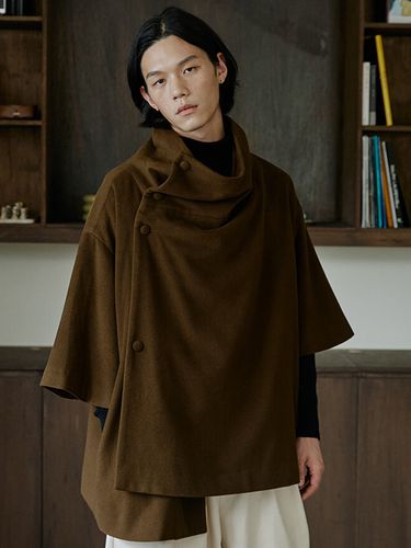 Unisex Cape Coat _ Camel - malen - Modalova