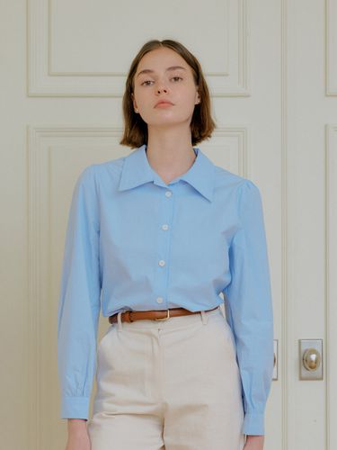 Still Cotton Shirt_Sky Blue - YUPPE - Modalova