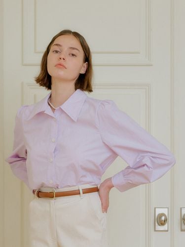 Still Cotton Shirt_Light Purple - YUPPE - Modalova