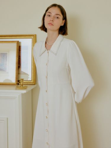 Color Shirt Dress_White - YUPPE - Modalova