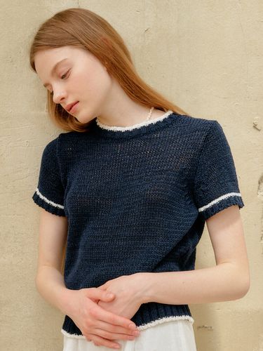 Tape Color Knit (Navy) - YUPPE - Modalova