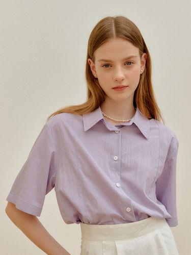 Line Relax Shirt (Light Purple) - YUPPE - Modalova