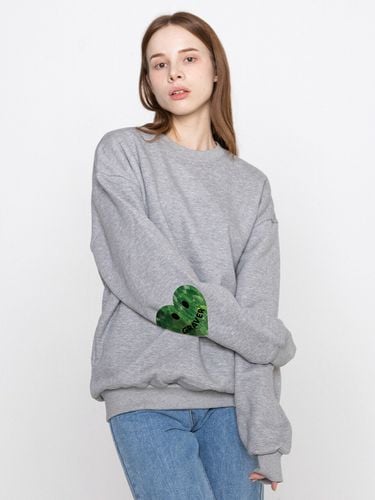 Elbow Smile Leaves Heart Sweatshirt_Grey - GRAVER - Modalova