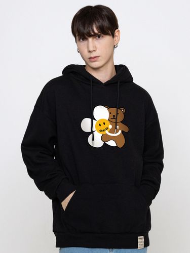 Big Flower Bear Smile Hoodie_5 Colors - GRAVER - Modalova