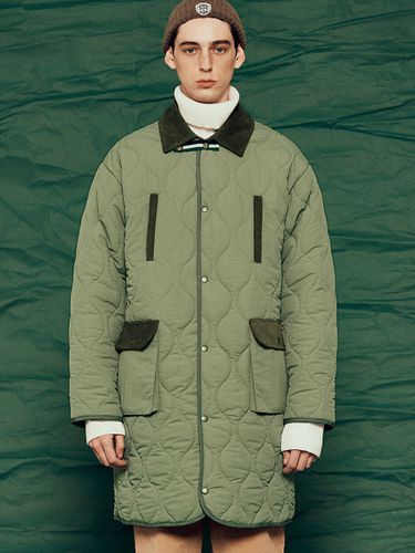 Quilting Trucker Padding Coat _ - FFEFF STUDIO - Modalova