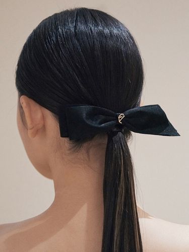 Double Hair Ribbon_ Black - FLOWOOM - Modalova