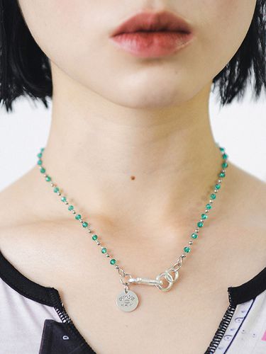 Beads Chain Link Necklace [Green] - GRAYNOISE - Modalova