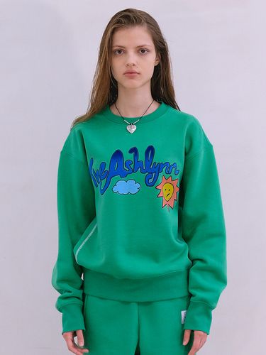 Sunny Stitch Sweatshirt _Green - THE ASHLYNN - Modalova