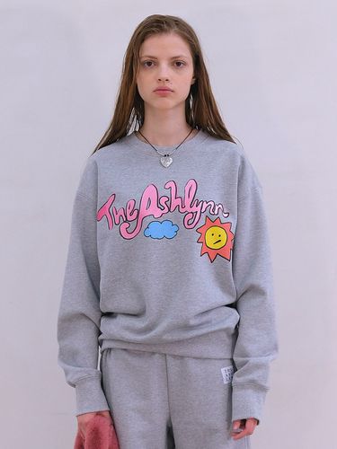 Sunny Stitch Sweatshirt _Grey - THE ASHLYNN - Modalova