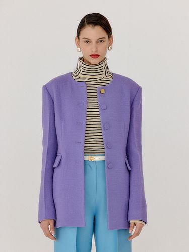 Vase Round Neck Long Jacket _ - EENK - Modalova