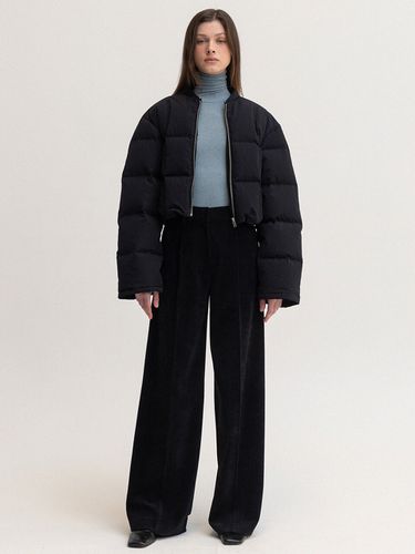 Quilted Puffer Cropped Jacket _ Black - LE - Modalova