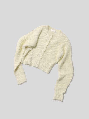 Round Neck Crop Cardigan - PLAC - Modalova