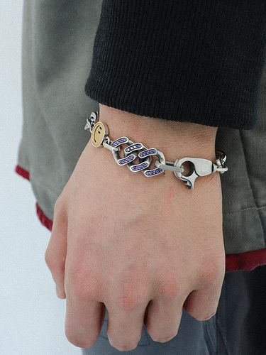 Smile Cubic Chain Bracelet [925 silver] - GRAYNOISE - Modalova