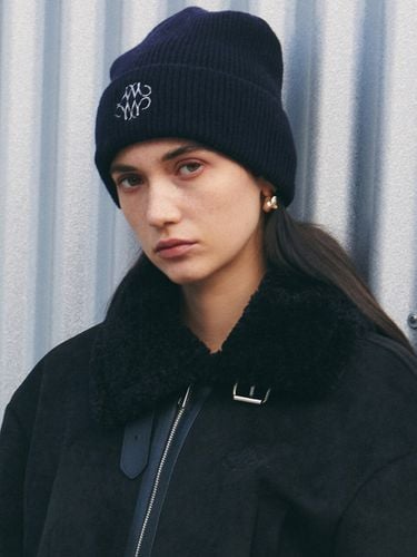 Nicole Wool Soft Beanie_Navy - NICK&NICOLE - Modalova