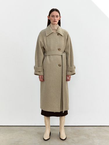 Tow Tweed Wool Soutien Coat (2 Colors) - MOHAN - Modalova