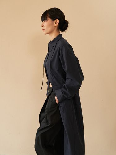 Slim Waist Overfit Long Shirt [] - diadem - Modalova