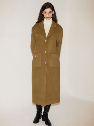 Classic Wool Long Coat_Brown - SALON DE YOHN - Modalova