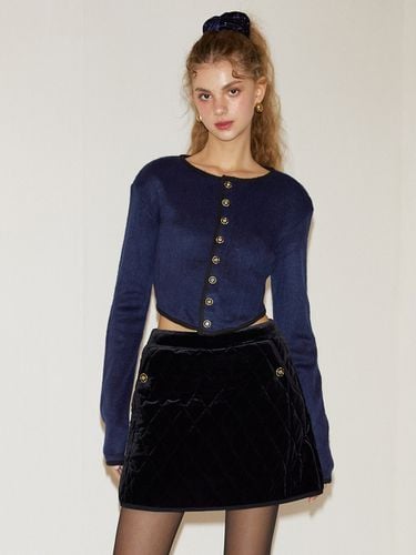 Velvet Quilting Skirt - SALON DE YOHN - Modalova