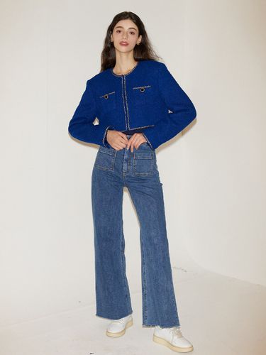 Wide Denim Pants - SALON DE YOHN - Modalova