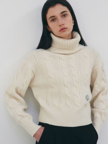 Nicole Cable Turtleneck Knit _Cream - NICK&NICOLE - Modalova