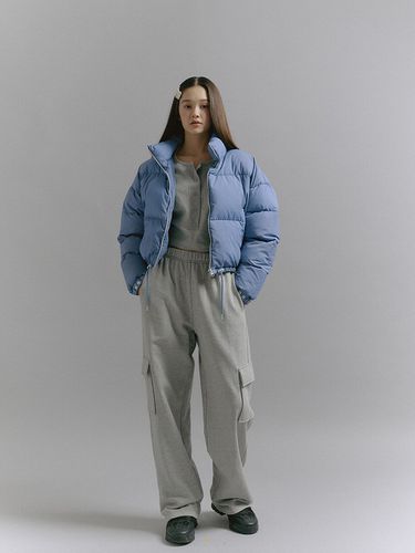 Stitch Cargo Pants _Melange Gray - SOFT SEOUL - Modalova