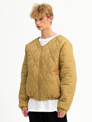 Quilted Jacket_Beige - FREAKISH BUILDING - Modalova