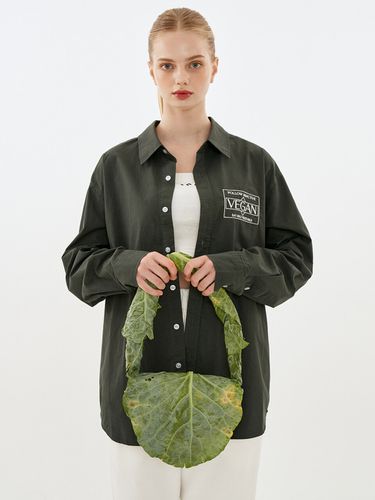 Vegan Embroidered Cotton Shirt _ - INJIACTIVE - Modalova