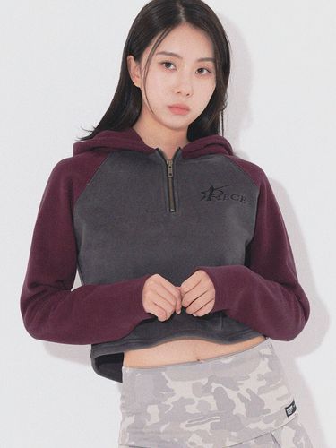 PIESTA Half Zip Cropped Hoodie _ - PIECEMAKER - Modalova