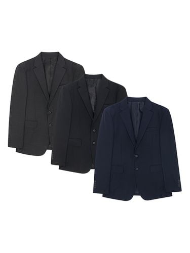 Stretch Wool Blended Single Blazer _ 3 colors - EZIO - Modalova