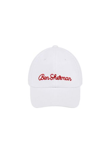 Lettering Logo Ball Cap _ White - bensherman - Modalova