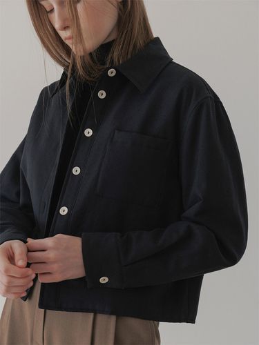 Tencel Cropped Shirt _ 2 Colors - URAGO - Modalova