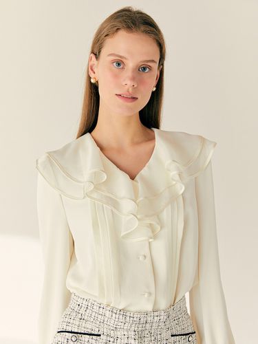 FRIDA V-neck Ruffle-detail Blouse - BAU by Bride And You - Modalova