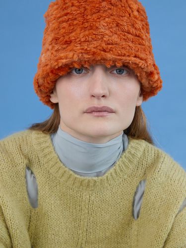 Fur Lampshade Hat Snow Orange - AWESOME NEEDS - Modalova