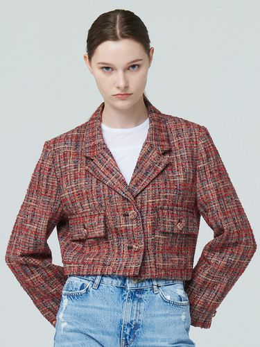 Short Tweed Jacket - Red - Nouve - Modalova