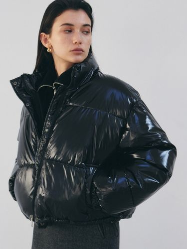 Gloosy Crop Puffer Padding _Black - NICK&NICOLE - Modalova