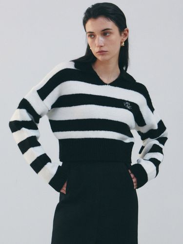 Nicole Crop Striped Sweater _Black - NICK&NICOLE - Modalova