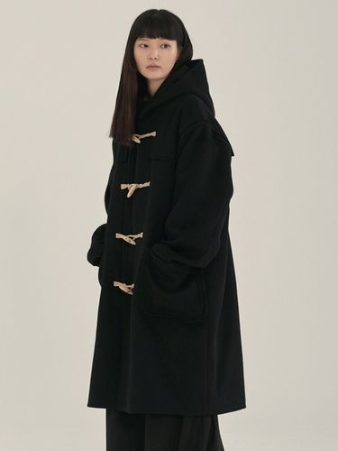 Unisex Duffle Coat (Black) - malen - Modalova