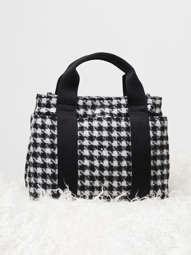 Stacey Daytrip Houndstooth Tote S_Black - JOSEPH & STACEY - Modalova