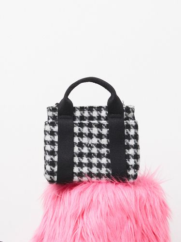 Stacey Daytrip Houndstooth Tote Mini_Black - JOSEPH & STACEY - Modalova