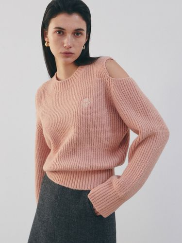 Nicole Ribbed Shoulder Cut Out Sweater _Indi Pink - NICK&NICOLE - Modalova