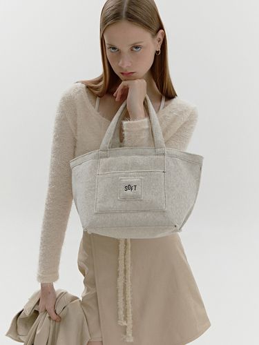 Soft Terry Market Bag_ Melange Grey - SOFT SEOUL - Modalova