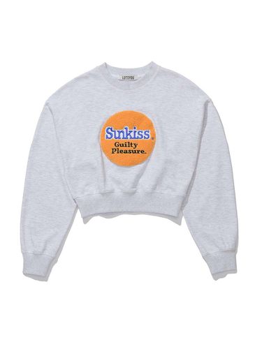 Sunkiss Cotton Jersey Sweatshirt _ Melange Gray - LOTS YOU - Modalova