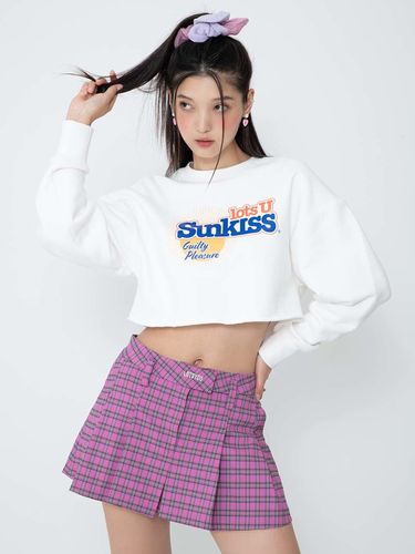 Sunkiss Cropped Cotton Sweatshirt _ Cream - LOTS YOU - Modalova