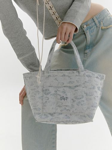 Soft Terry Market Bag_ Leopard Grey - SOFT SEOUL - Modalova