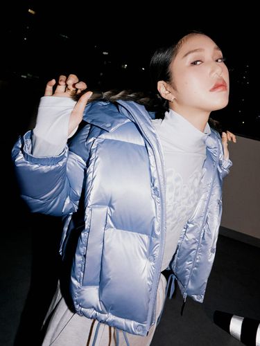 W) Heavy High-Glossy Short Down Puffer Jacket - MARKM - Modalova