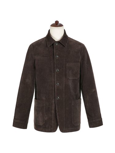 Corduroy French Work Jacket (Brown) - SORTIE - Modalova